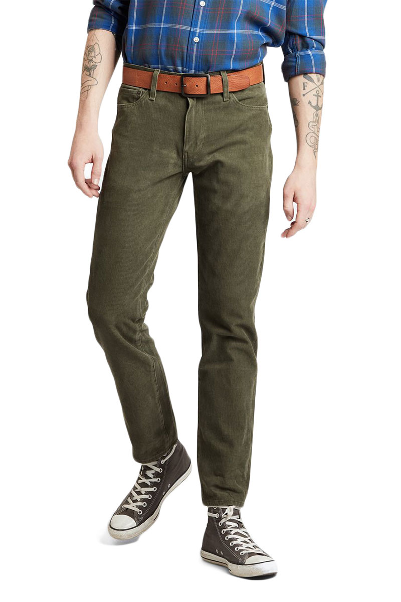 Levi's® 511™ slim 5-pocket cord trousers olive