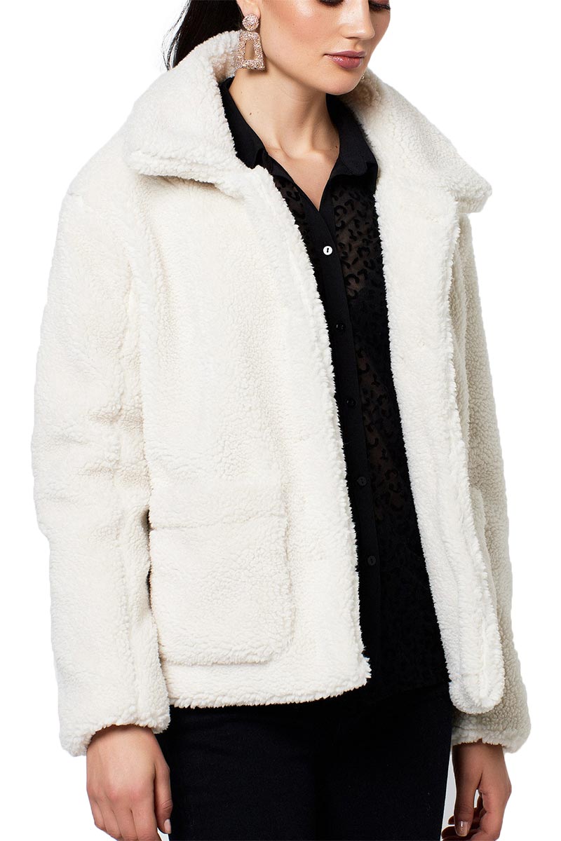 Teddy jacket, White