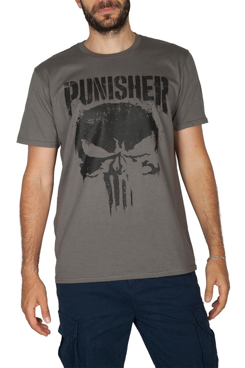 Men s Marvel s The Punisher Big Skull T shirt