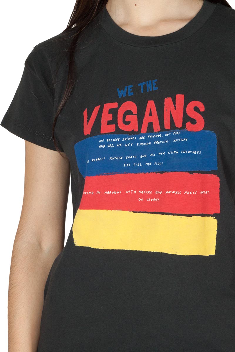 Thinking Mu organic cotton t-shirt Vegans black