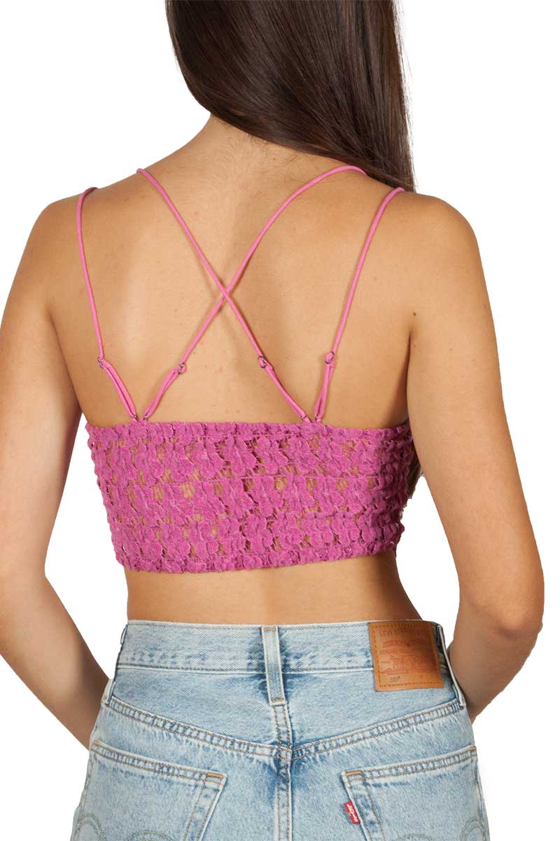 Free People Celine lace bralette fuchsia