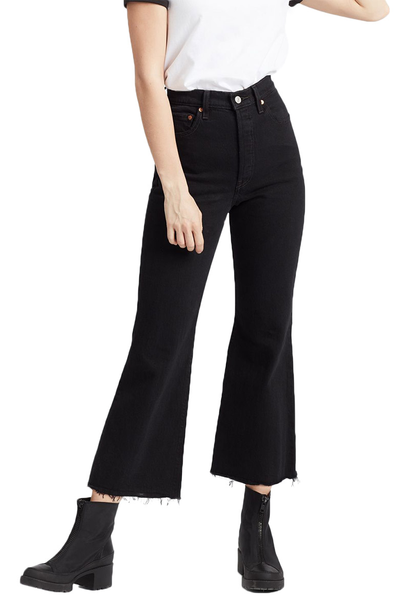 levi's ribcage cropped flare jeans