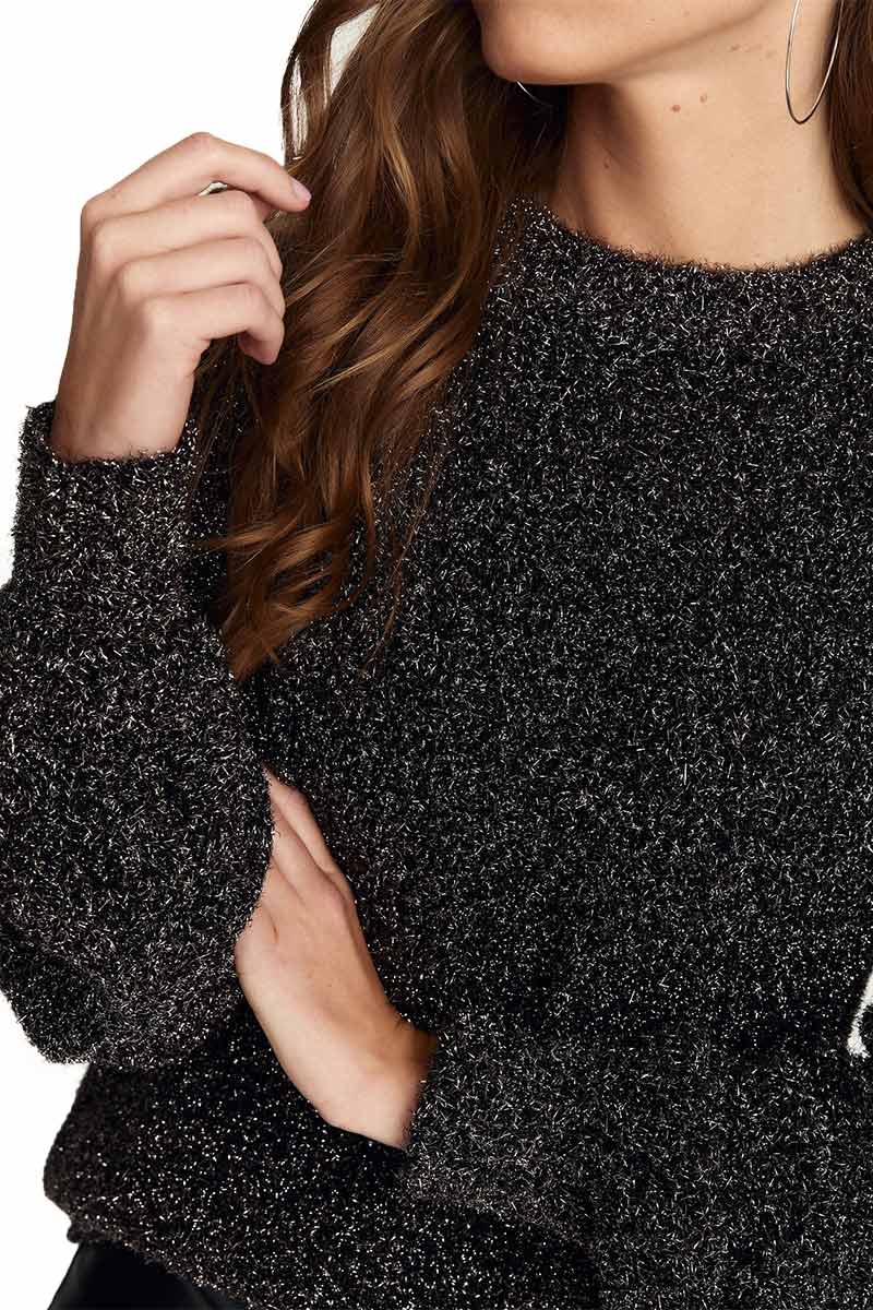 Rut & Circle Stella glitter knit black/silver