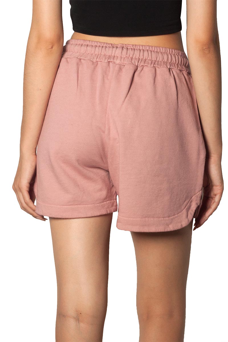 Noah Safe french terry shorts pink