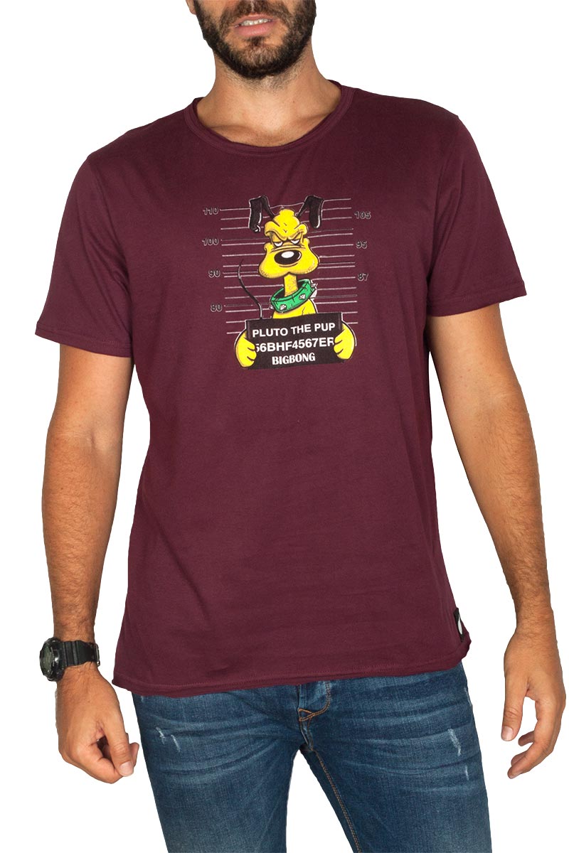 Bigbong Pluto t-shirt bordeaux