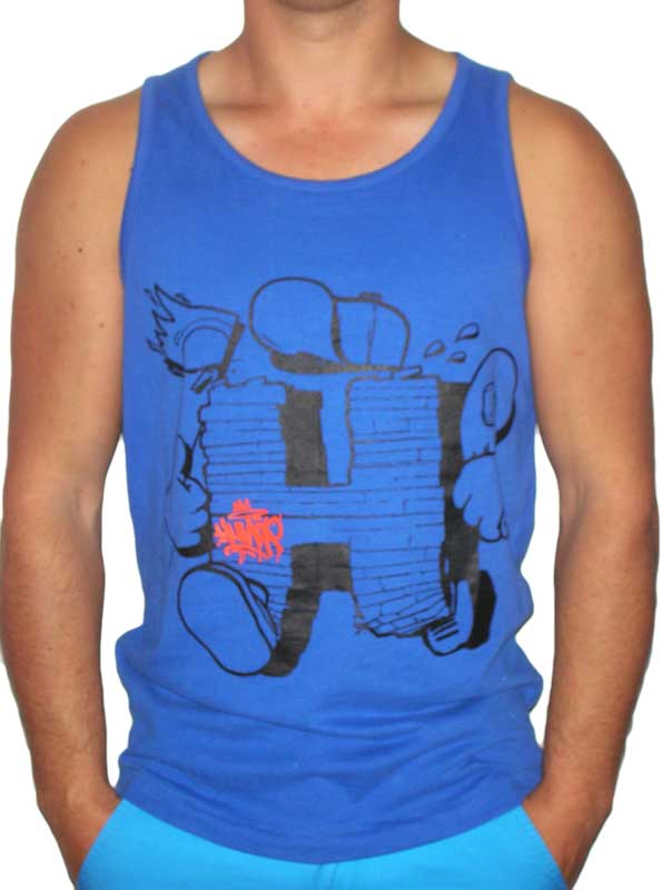 Humor Huiz ανδρική αμάνικη μπλούζα σε ναυτικό μπλε