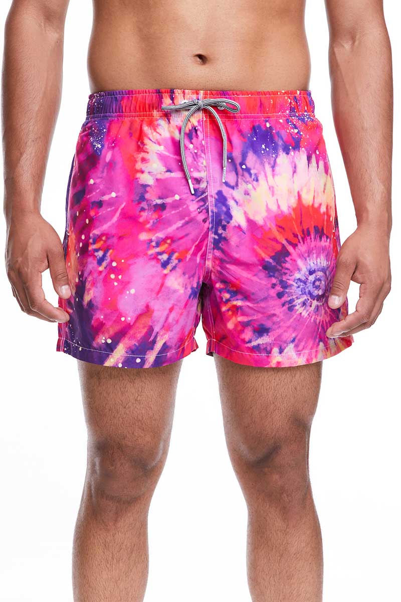 Boardies men's swim shorts Bright Tie Dye