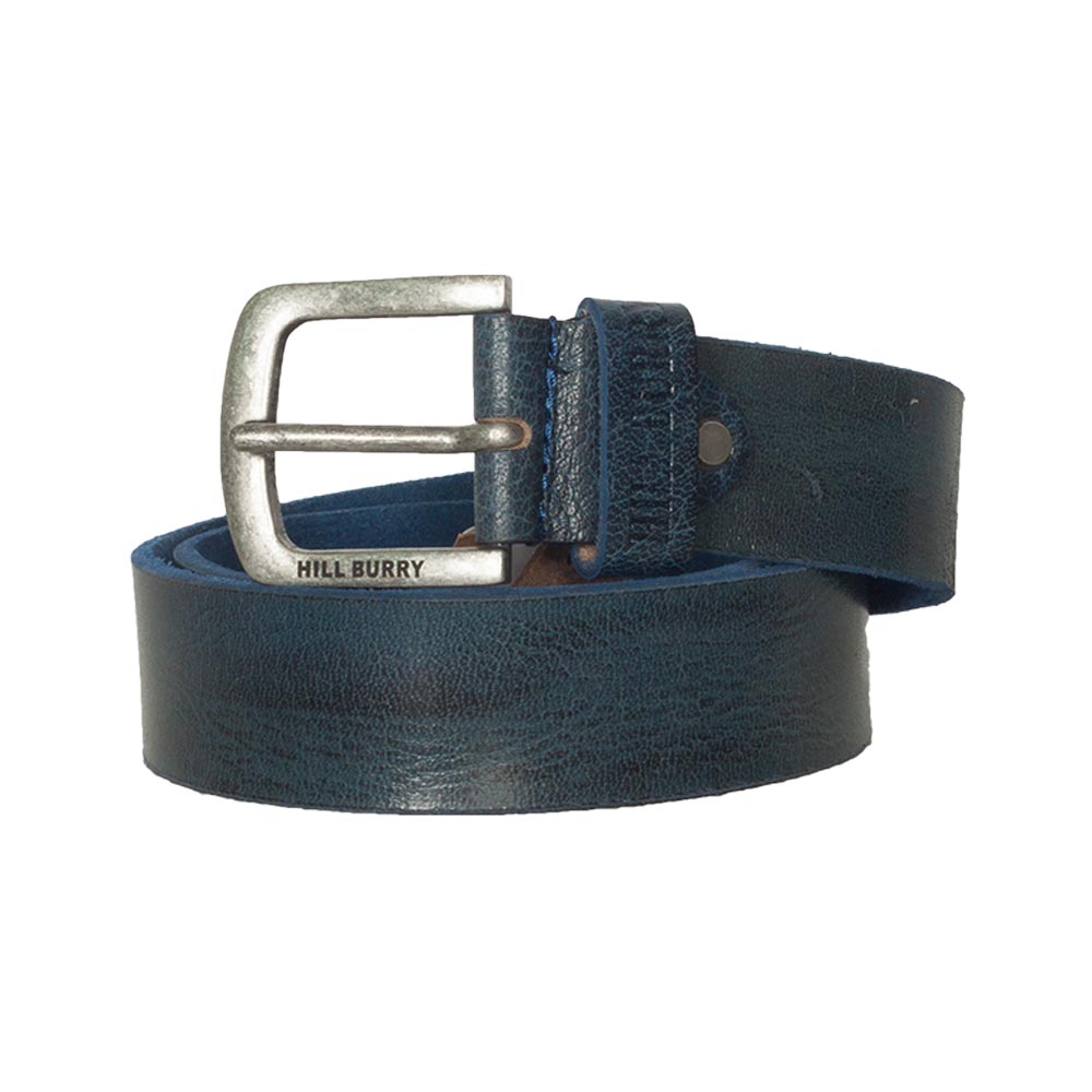 Hill Burry leather belt blue