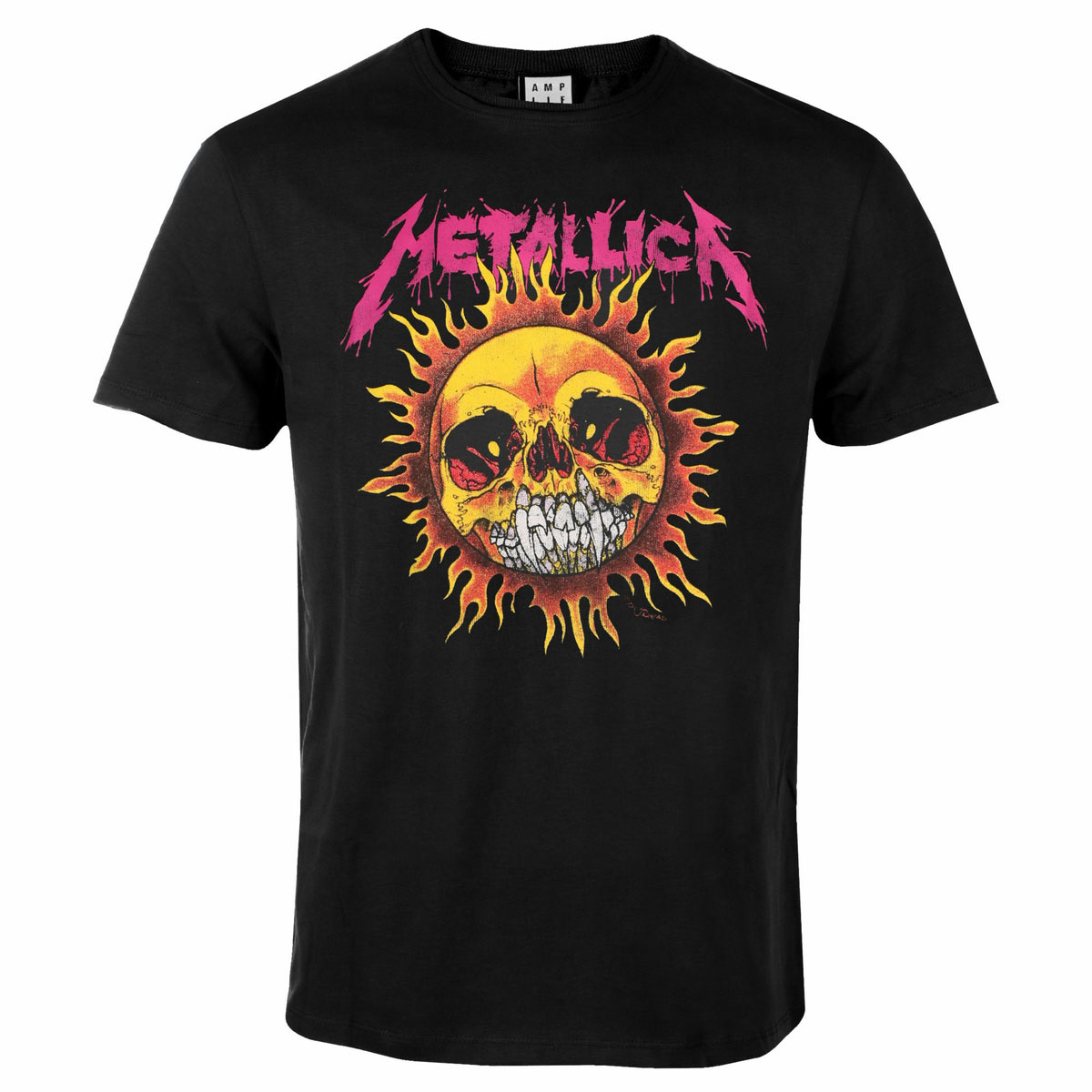 Amplified Metallica T-shirt black - Neon Sun
