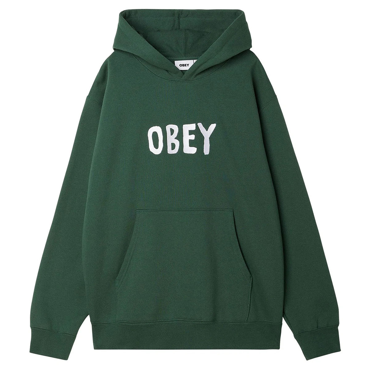 Obey hoodie - OG Type dark cedar