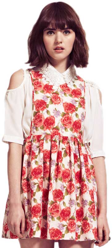 Dahlia φόρεμα σαλοπέτα με τριαντάφυλλα