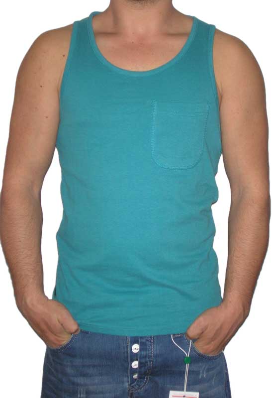 Humor Babut πετρόλ ανδρική αμάνικη μπλούζα με τσέπη