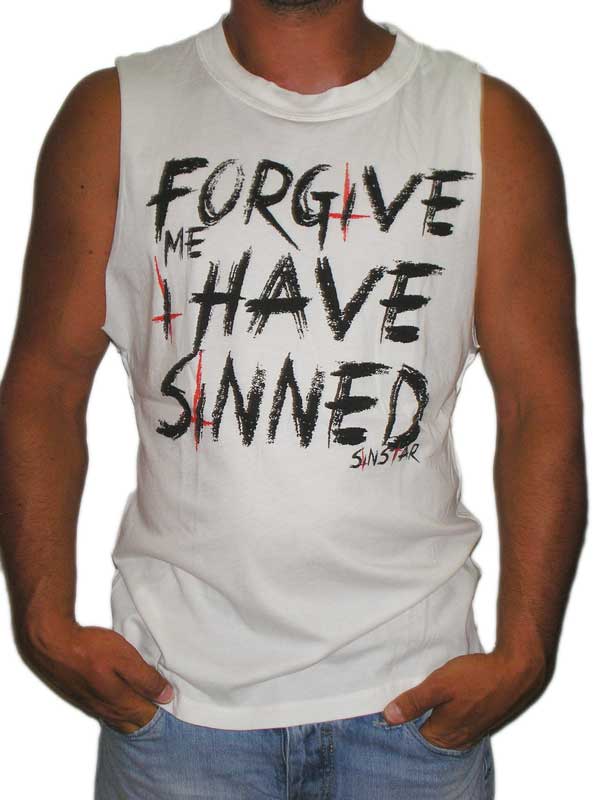 Sinstar Forgive ανδρικό αμάνικο μπλουζάκι