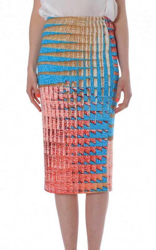 Glamorous all over print pencil φούστα