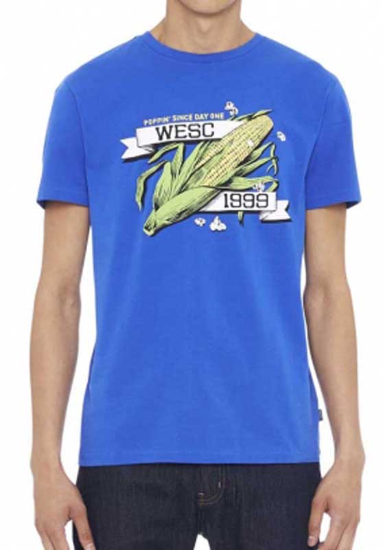 Wesc Pop Corn ανδρικό t-shirt μπλε ρουά