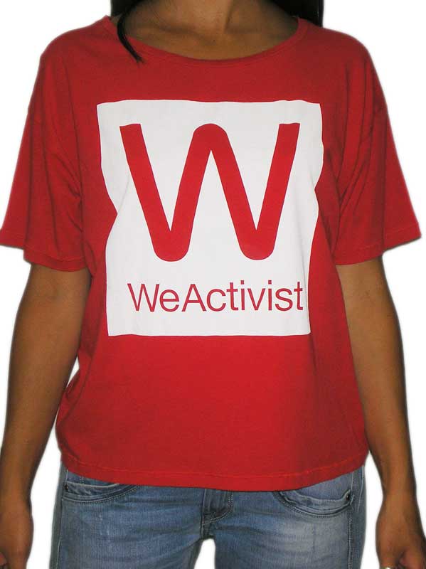 Wesc γυναικείο t-shirt We activist κόκκινο