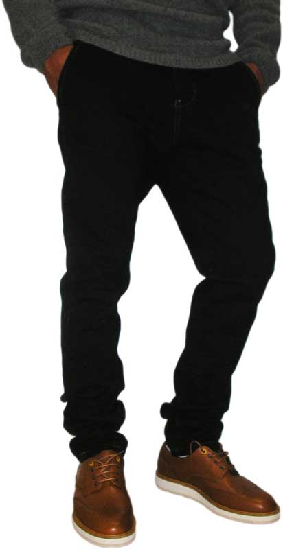 Ανδρικό παντελόνι chino σε μαύρο