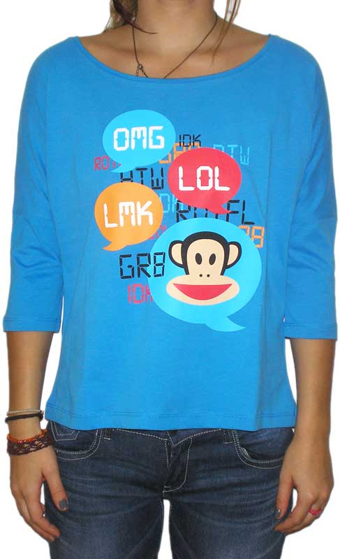 Paul Frank γυναικείο t-shirt Julius face digital clouds