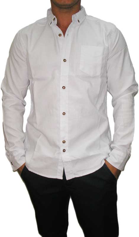 Bellfield ανδρικό πουκάμισο Augustus λευκό