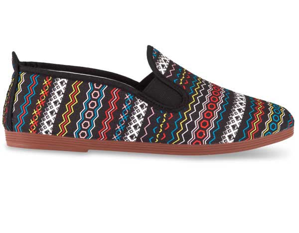 Flossy Tribal Tarazona γυναικείο Plimsoll μαύρο