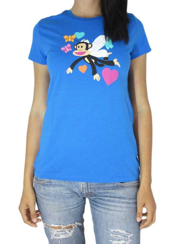 Paul Frank like butterfly γυναικείο t-shirt μπλε ρουά
