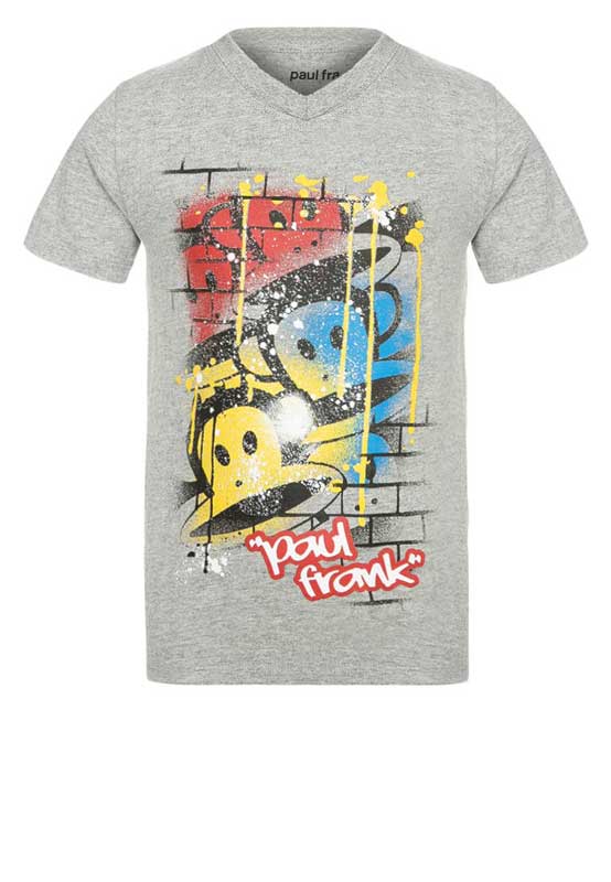 Paul Frank T-shirt Wall γκρι μελανζέ για αγόρι