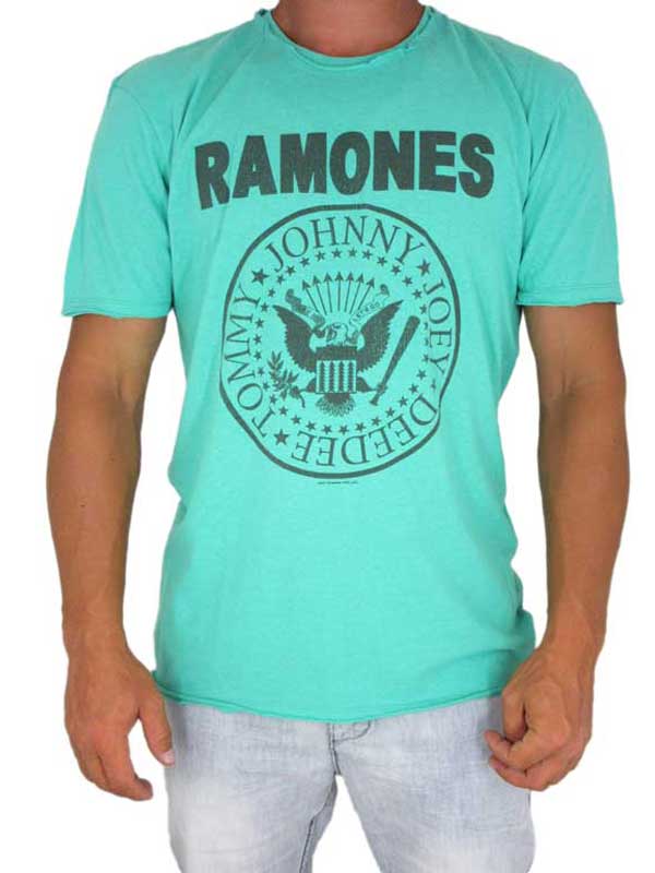 Amplified ανδρικό t-shirt Ramones Logo άκουα