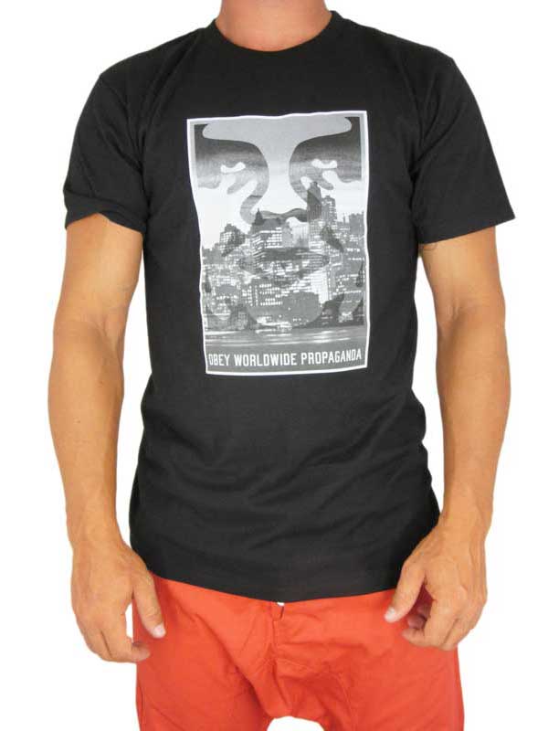Obey ανδρικό T-shirt Nightwatch μαύρο