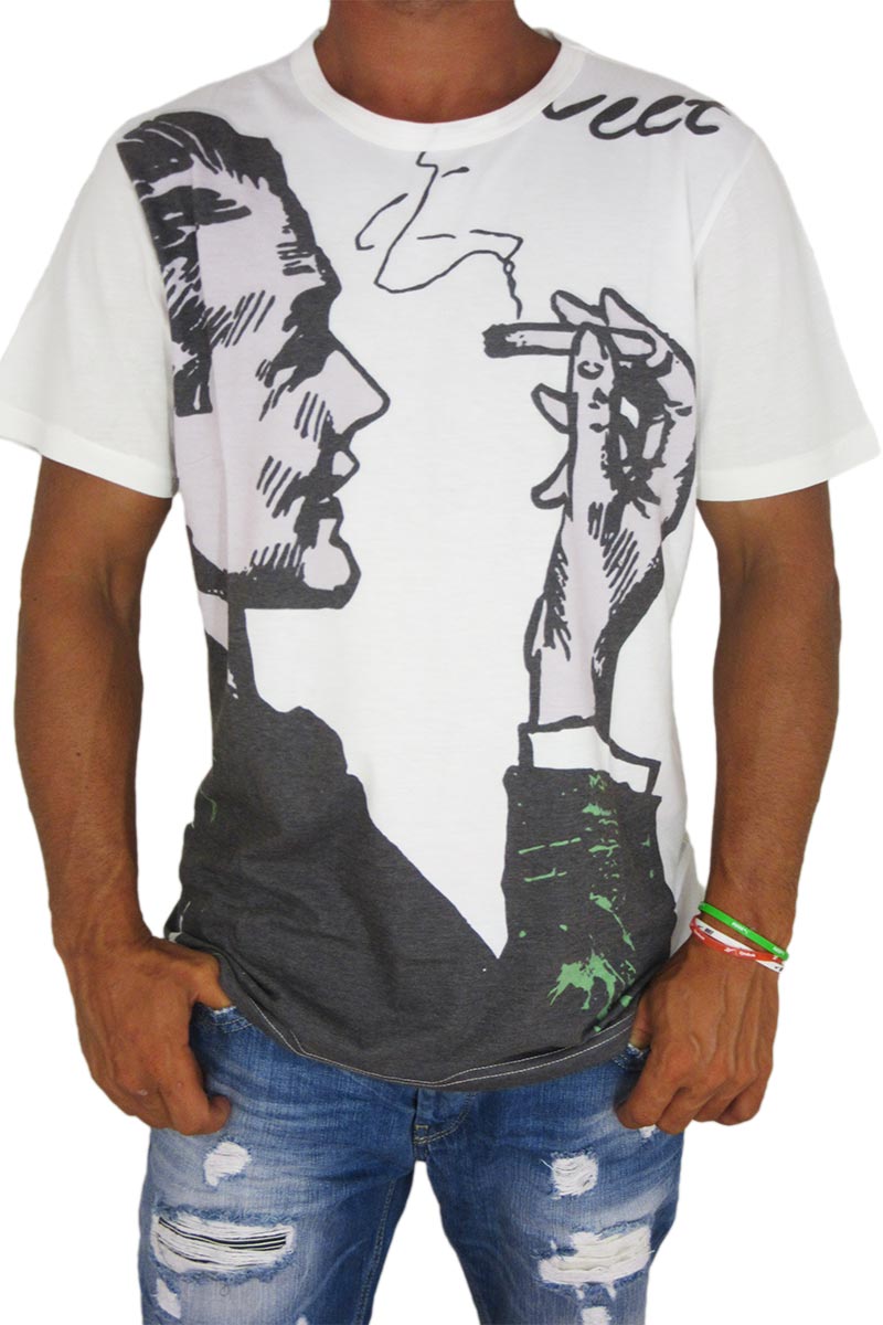 Ανδρικό t-shirt Bigbong λευκό με στάμπα