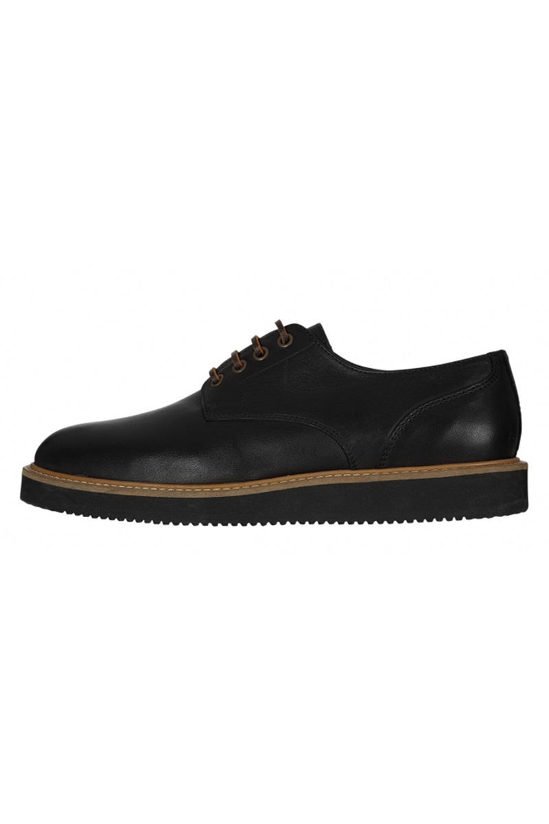 Wesc PB01 Blucher low top δερμάτινο παπούτσι μαύρο