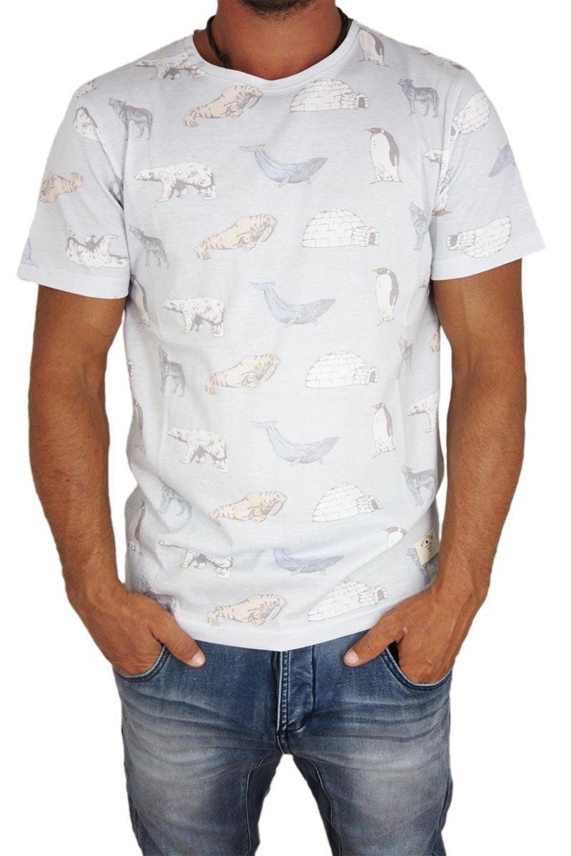 Bellfield ανδρικό t-shirt Arctic γαλάζιο