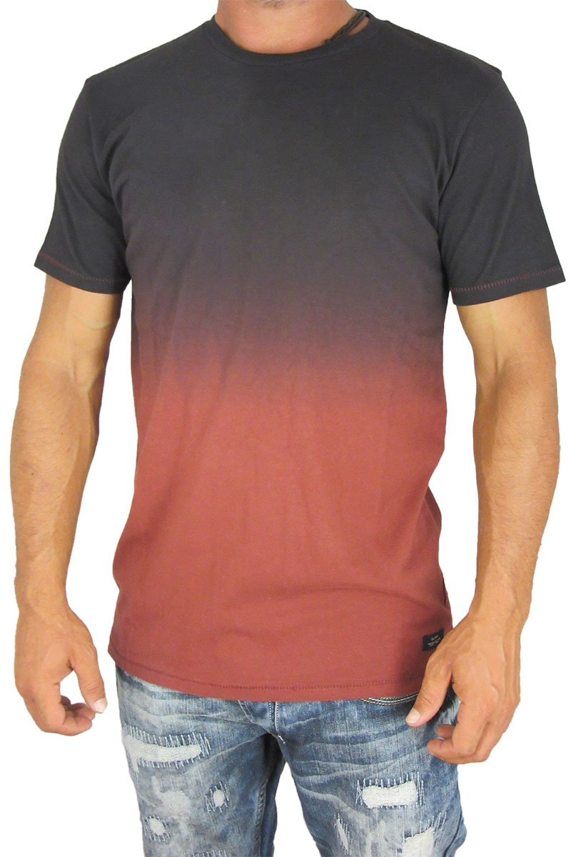 Globe ανδρικό dip dye t-shirt Francis καμένο κόκκινο