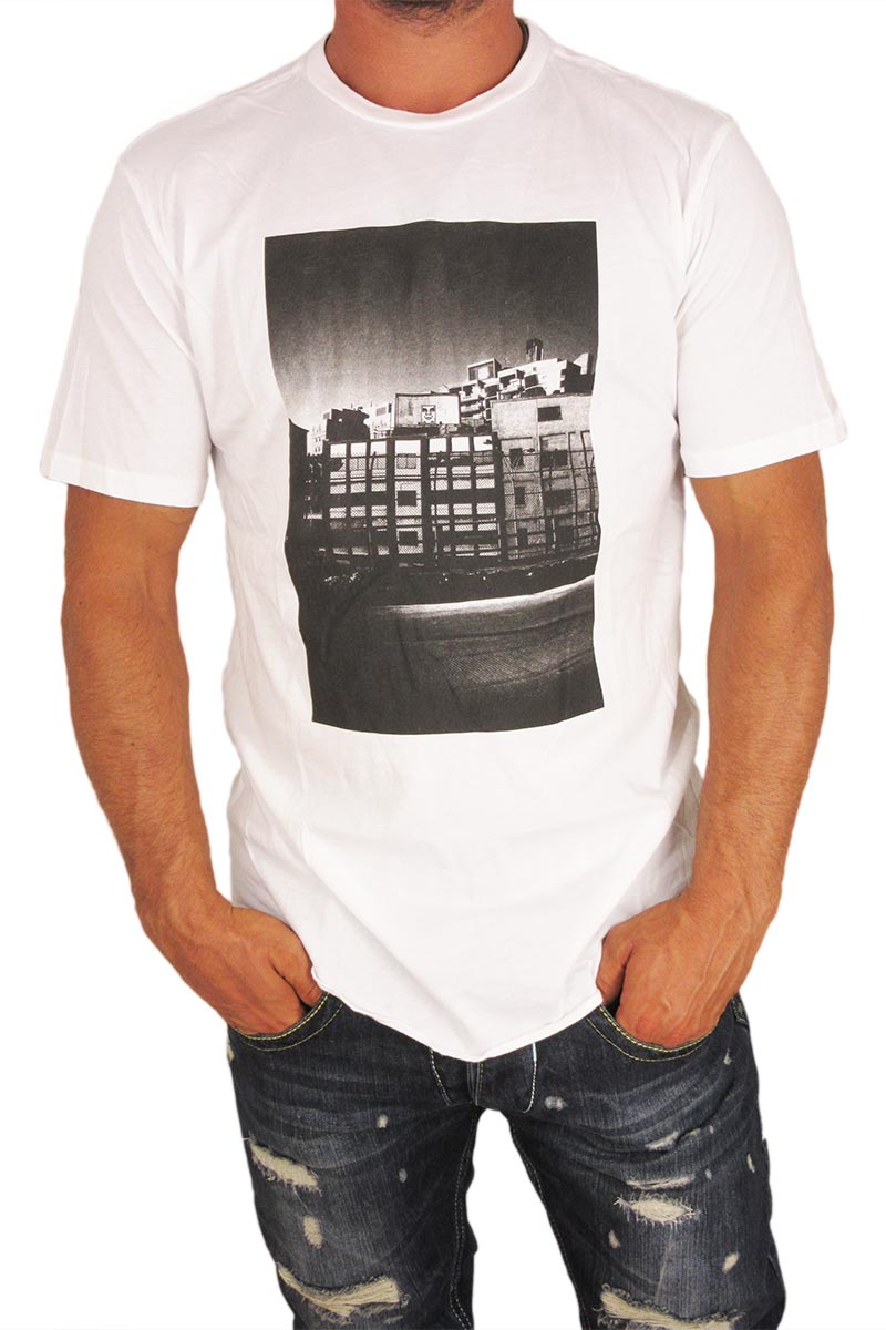 Obey ανδρικό t-shirt City icon photo λευκό