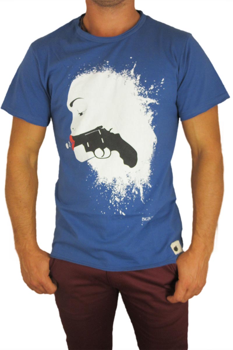 Bigbong ανδρικό t-shirt ίντιγκο μπλε