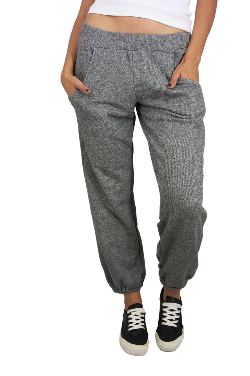Dog's Dinner crop joggers Tansy γκρι-μαύρο μελανζέ