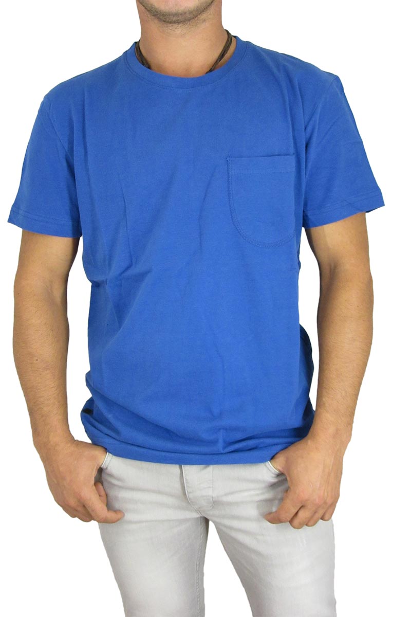 Humor Brabrand ανδρικό nautical blue t-shirt με τσέπη