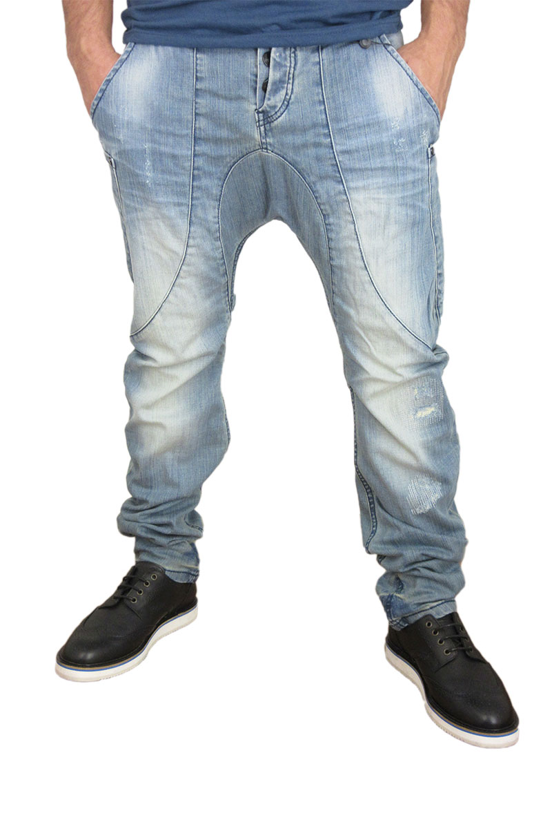 Humor Zanka jeans ξεβαμμένο με εκδορές