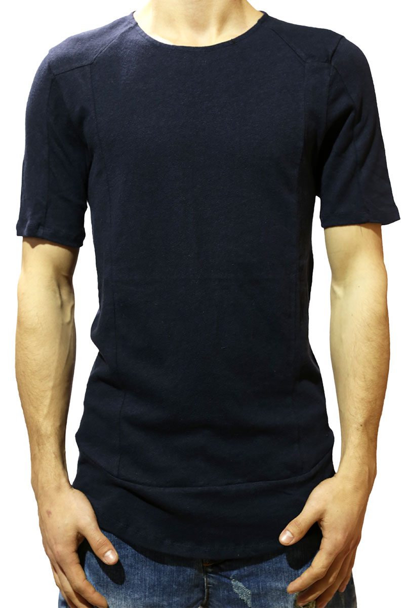 Anerkjendt longline t-shirt Tved navy