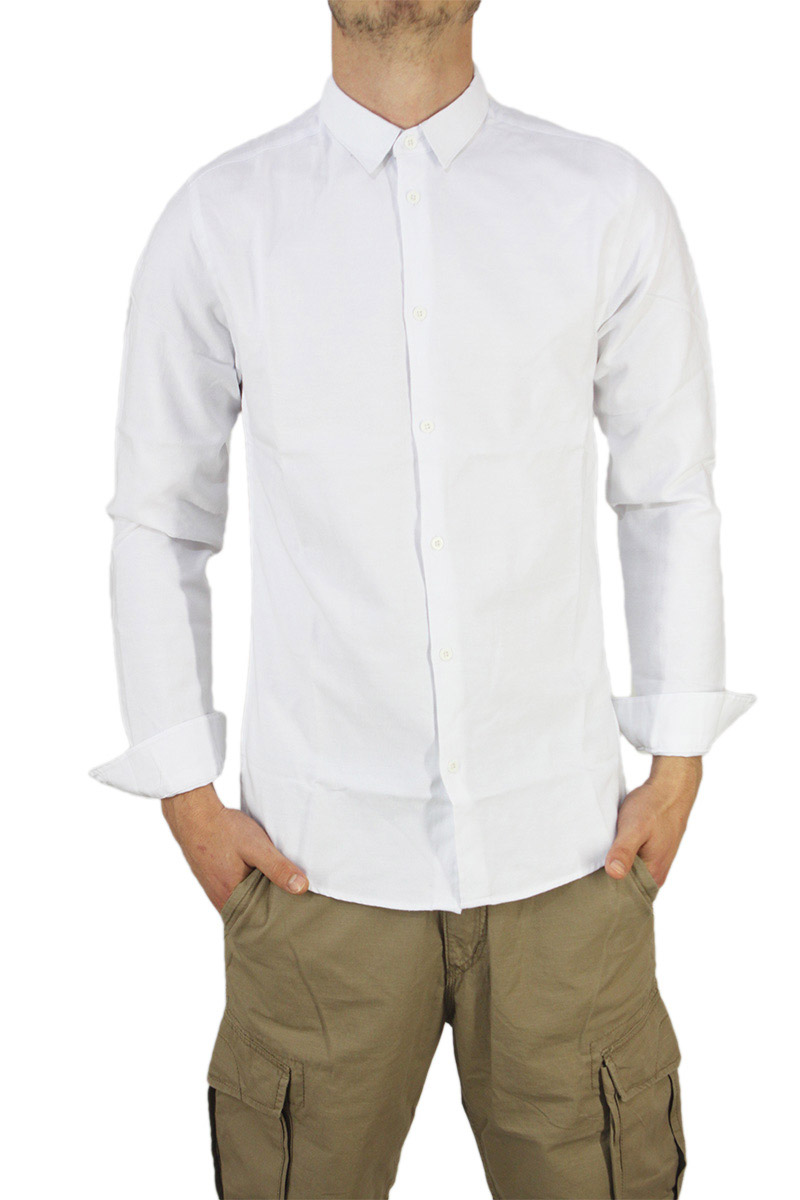 Anerkjendt ανδρικό πουκάμισο Pascal λευκό