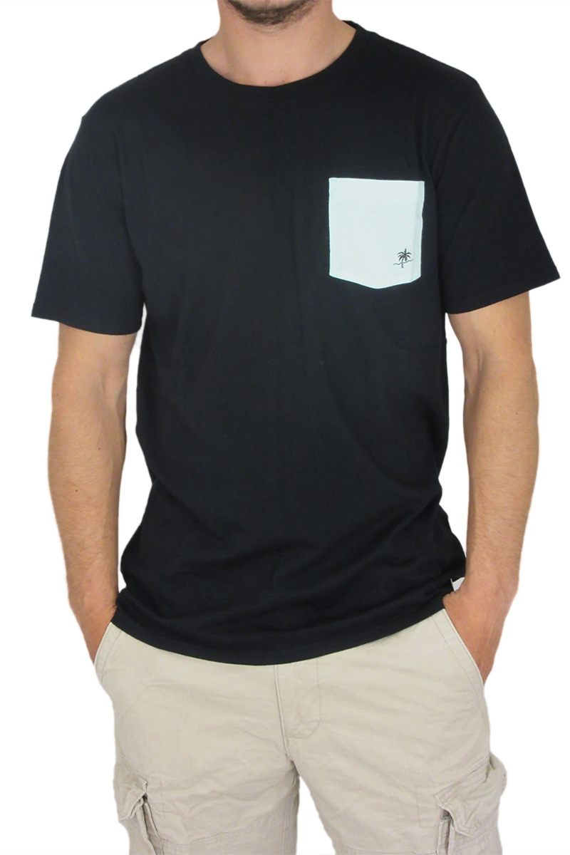 Globe ανδρικό t-shirt DSL μαύρο με τσεπάκι