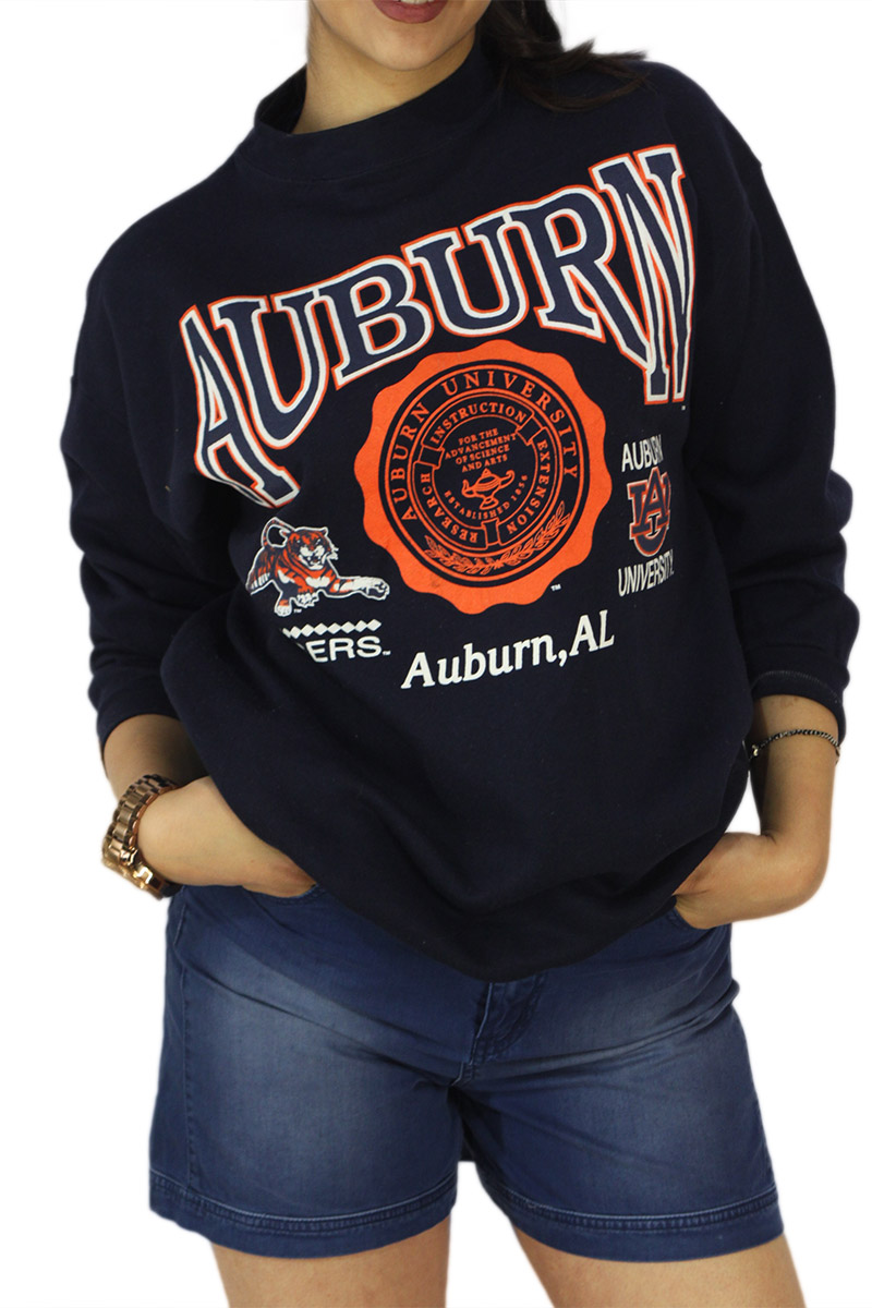 Vintage φούτερ μπλε με Auburn University print