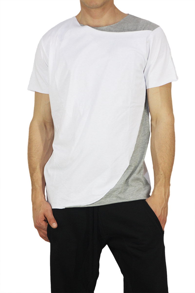 Combos raw cut T-shirt λευκό