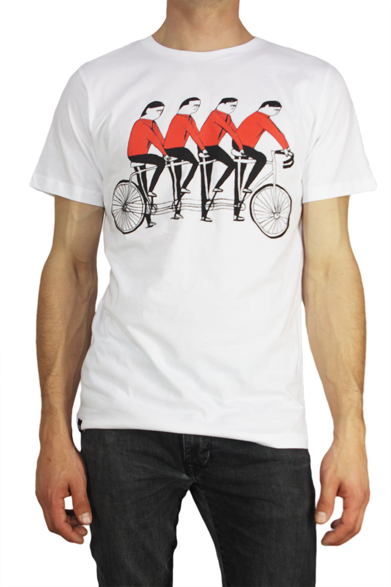 Dedicated ανδρικό t-shirt Kraft cycle λευκό
