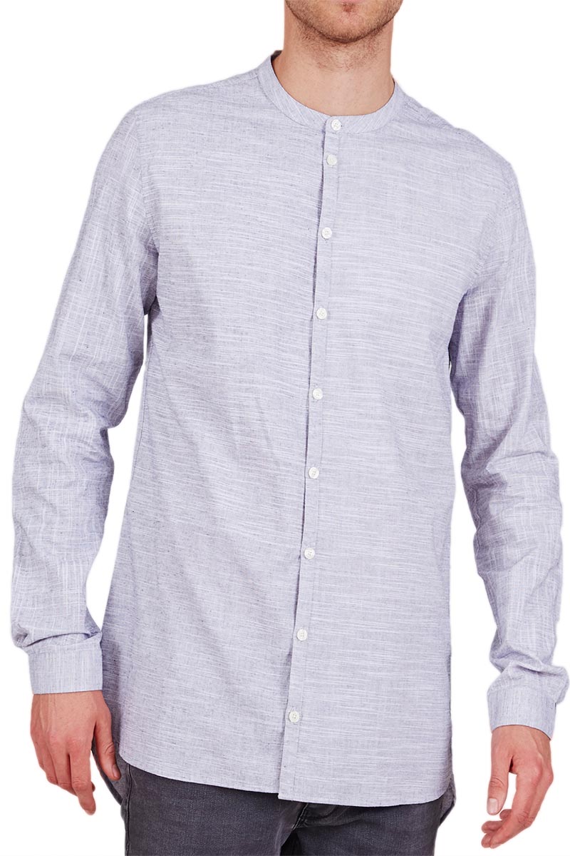 Minimum ανδρικό Μάο πουκάμισο Cheever glacier grey