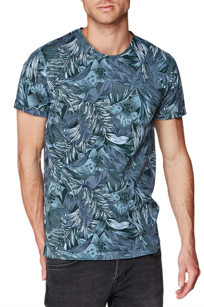 Minimum ανδρικό print t-shirt Tyrone dark iris