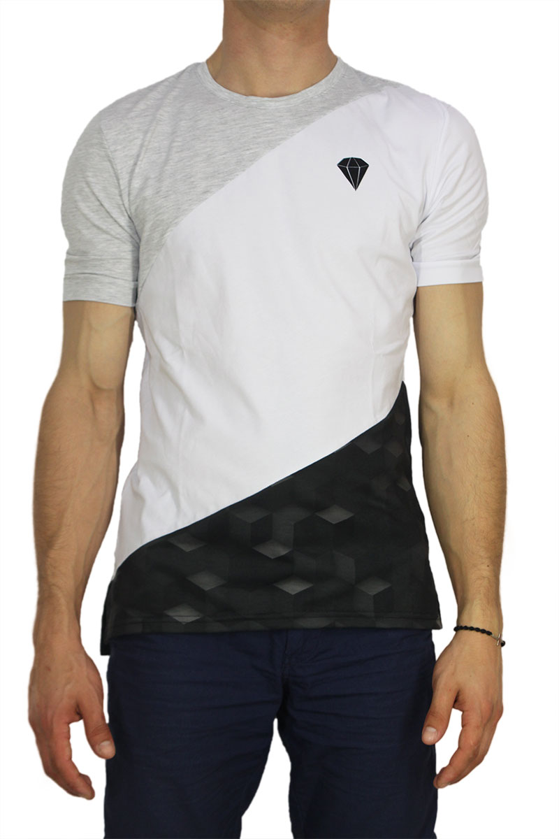 Obvious ανδρικό block T-shirt cubes