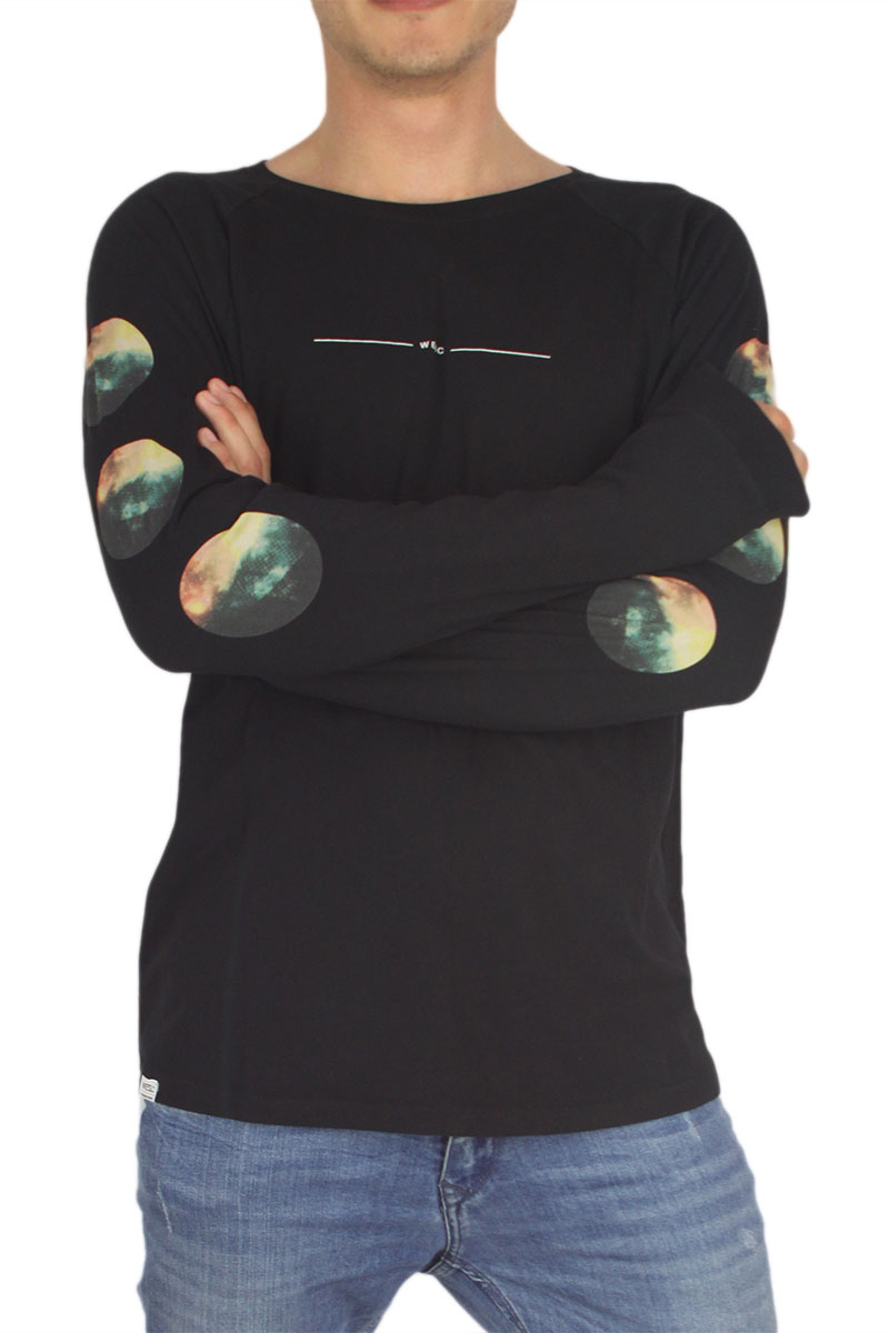 Wesc ανδρική μακρυμάνικη μπλούζα Juke μαύρη