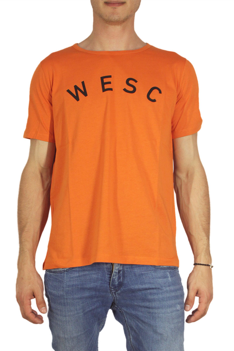 Wesc ανδρικό t-shirt Bree varsity brunt orange