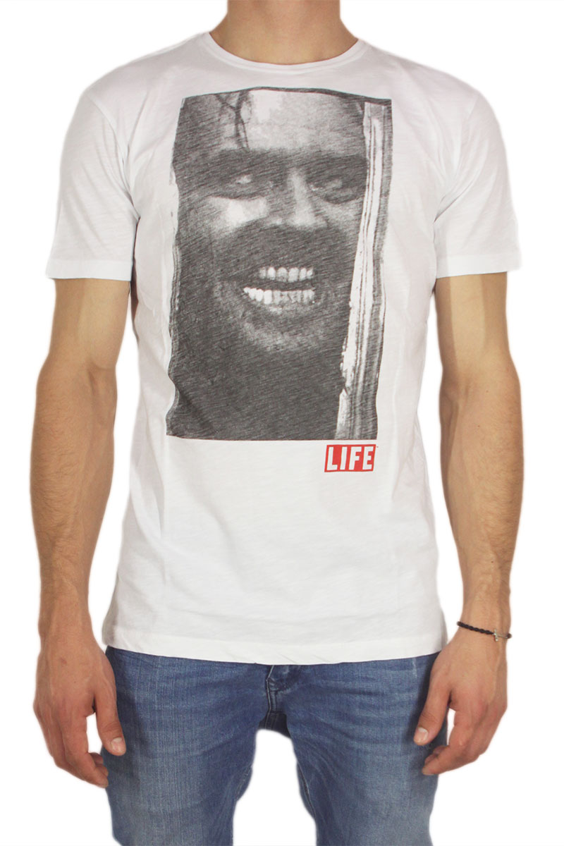 Worn By ανδρικό t-shirt LIFE Jack Nicholson The Shining λευκό
