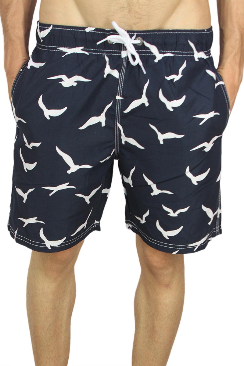 Ανδρικό μαγιό navy seagull print